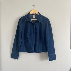 Faded Glory | Vintage Denim Long Sleeve Button Up Shirt